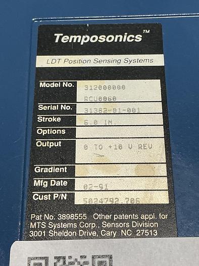 Used TEMPSONICS 31200000RCU0060