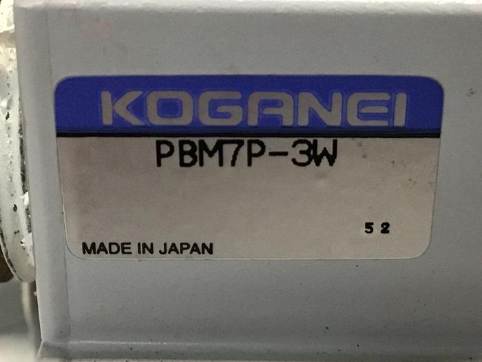 Used KOGANEI Manifold w/ Valves PBM7P-3W #120991