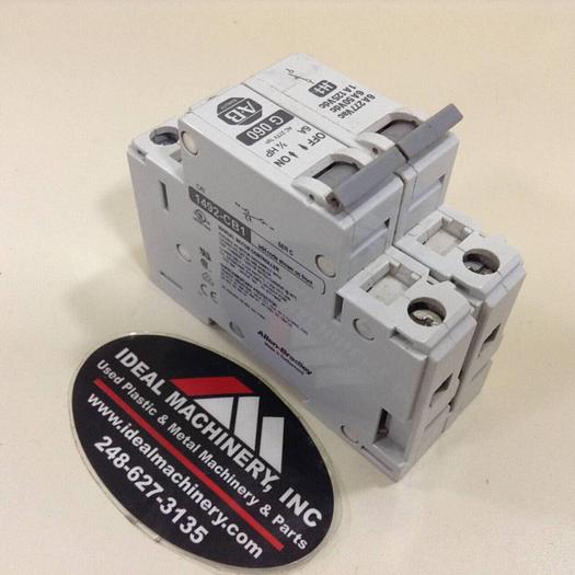 Used ALLEN BRADLEY 6 Amp Circuit Breaker 1492-CB1/G060 SER C #74212