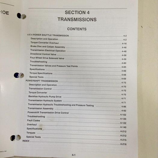 Used NEW HOLLAND Repair Manual 40057504 #70926