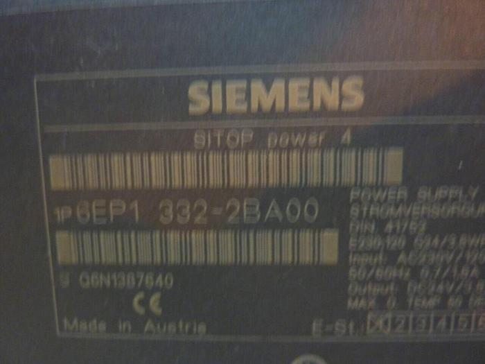 Used SIEMENS Power Supply 6EP1 332-2BA00 #24371
