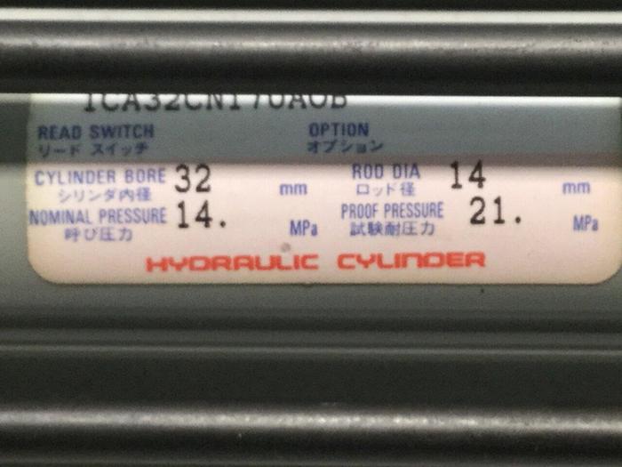 Used HORIUCHI MACHINERY Injection Sled Cylinder FF-SA1CA323CN170AOB #107692