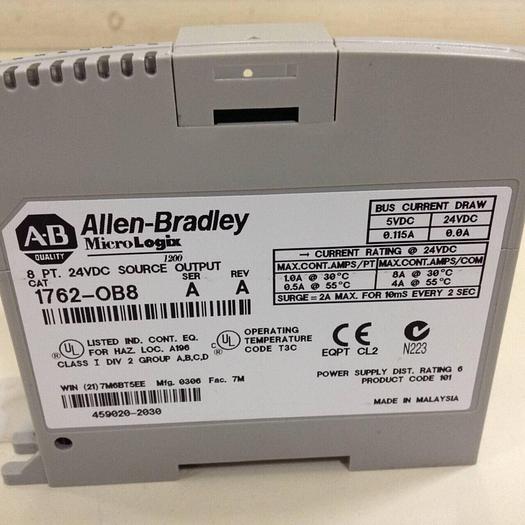 Used ALLEN BRADLEY Output Module 1762-OB8 SER A #85289