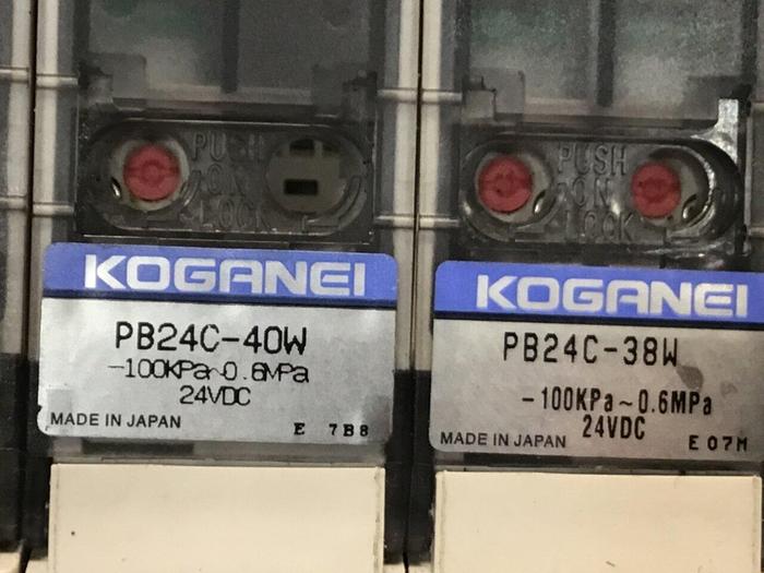 Used KOGANEI Block w/ Valves PBM6P-3W #120980