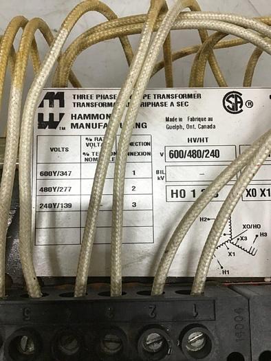 Used HAMMOND 4.0 kVA Transformer 145544 #101940