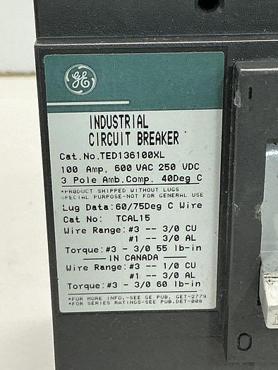 Used GENERAL ELECTRIC TED136100XL
