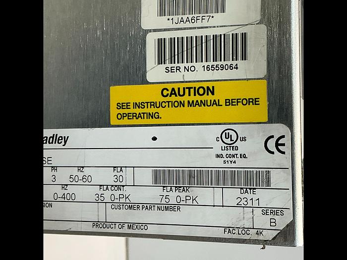 Used ALLEN BRADLEY 2098-DSD-075-SE