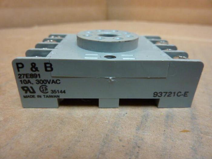 Used SCRAP / DNL / POTTER & BRUMFIELD Relay Socket 27E891 #22389
