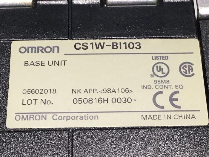 Used OMRON Backplane Base Unit CS1W-BI103 #122682