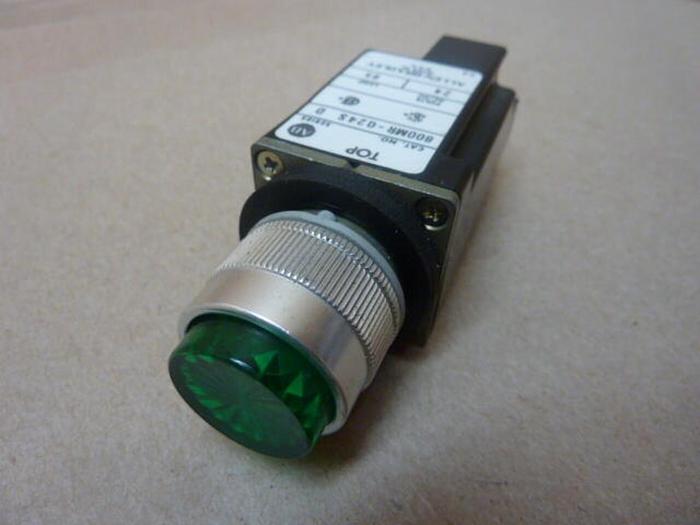 Used ALLEN BRADLEY Indicator Light 800MR-Q24S GREEN #30411 DNL SCRAPPED