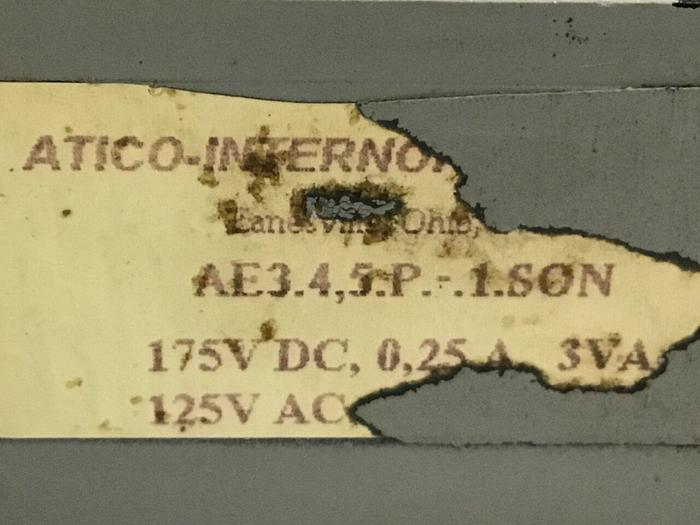 Used ATICO INTERNORMEN Valve AE3.4/5P-1.SON #122875