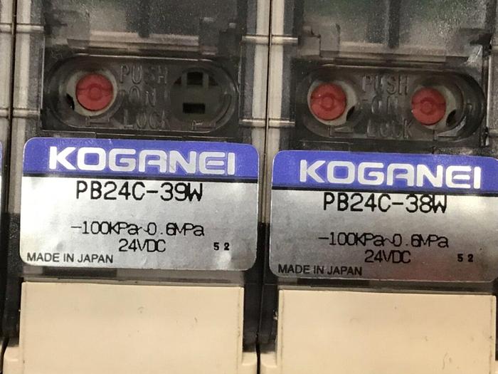 Used KOGANEI Block w/ Valves PBM6P-3W #120968
