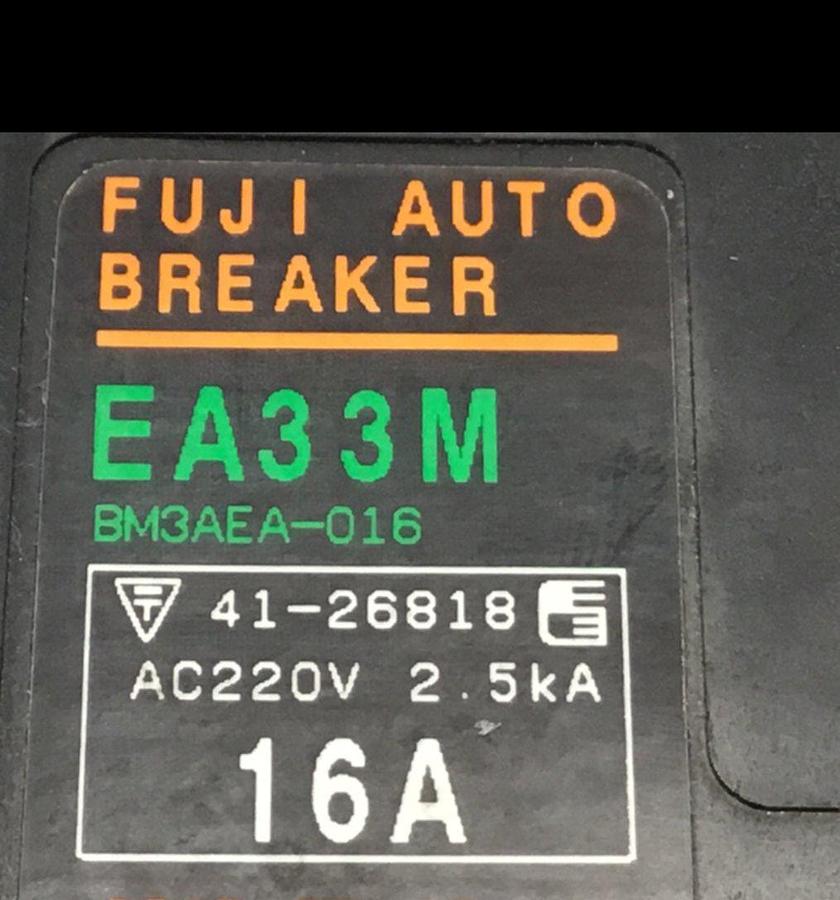 Used FUJI ELECTRIC Circuit Breaker 16 Amp EA330M-16 USED