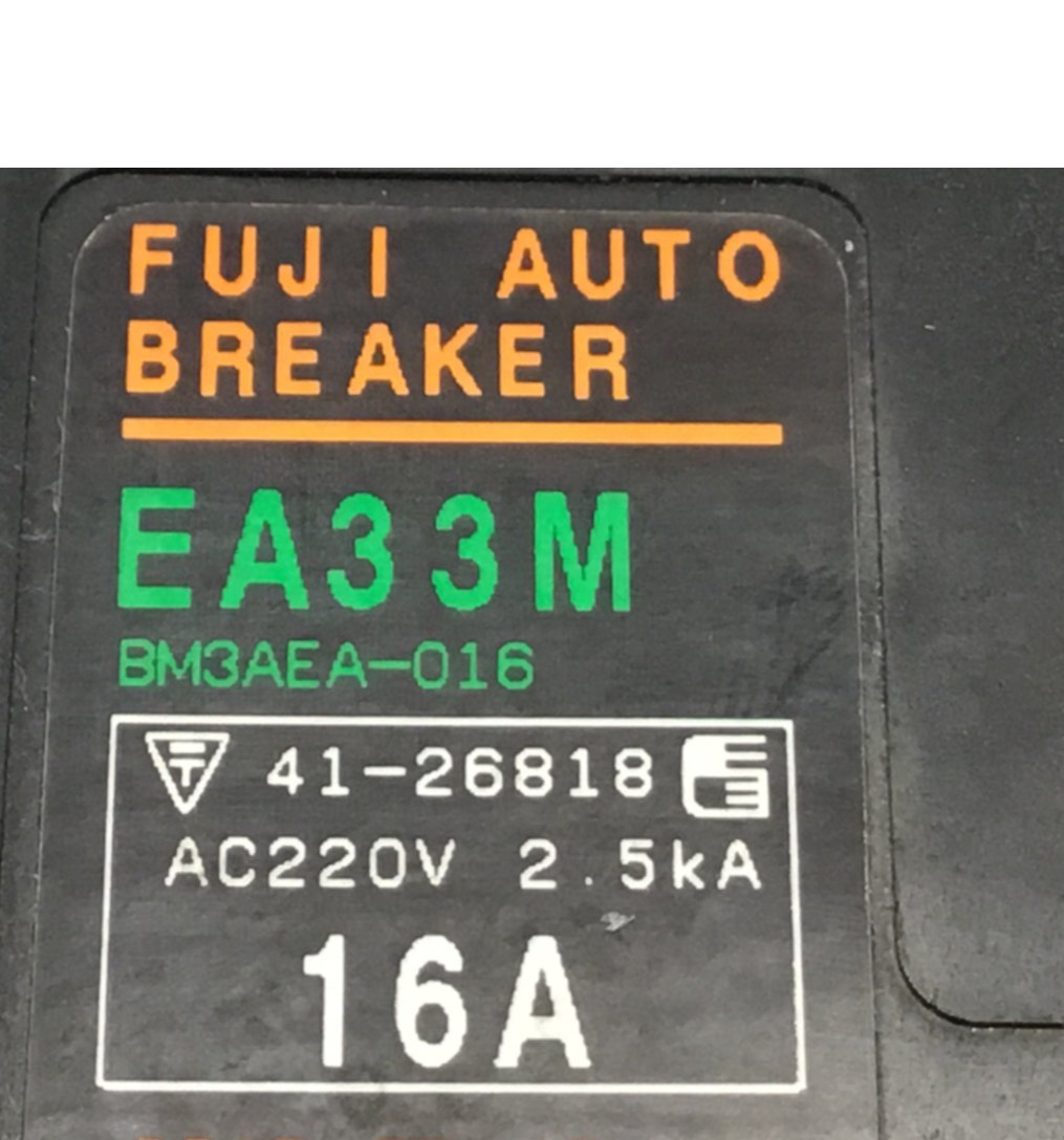 Used FUJI ELECTRIC Circuit Breaker 16 Amp EA330M-16 USED