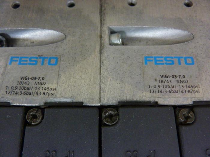 Used FESTO Control Block w/ Valves IFB8-03 #52805