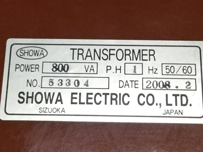 Used SHOWA 0.8 kVA Transformer 53304 #102101