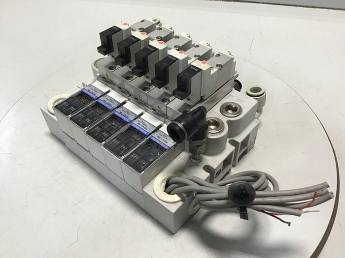 Used KOGANEI Manifold w/ Valves PBM5P-3W #120998
