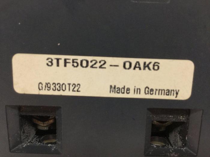 Used SIEMENS Contactor 3TF5022-OAK6 Used