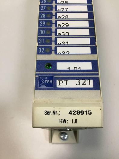 Used SIGMATEK Module PI321 01-003-321 #99150