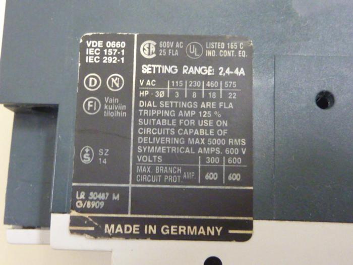 Used ABB Manual Starter M25-TM-4 #63482
