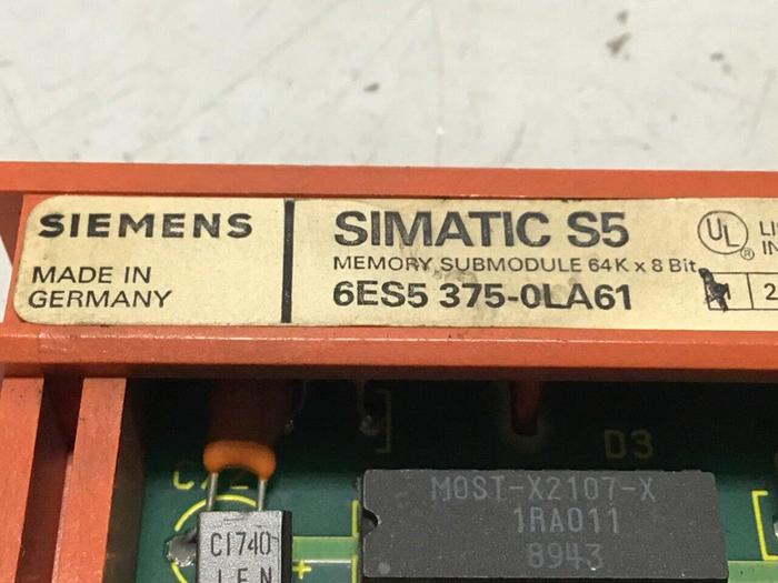 Used SIEMENS Memory Submodule 6ES5 375-0LA61 #112226