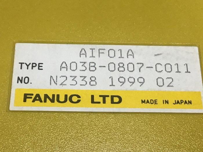 Used FANUC I/O Module A03B-0807-C011 #108926