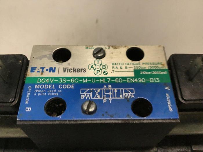 Used VICKERS Valve DG4V3S6CMUHL760EN490B13 #139123