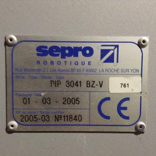 Used SEPRO ROBOTIQUE Robot Base PIP 3041 BZ-V/A-BASE #88581