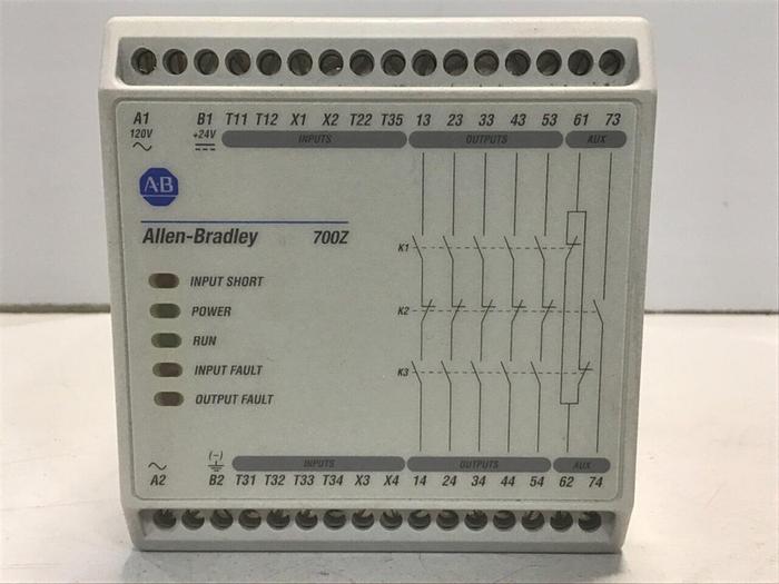 Used ALLEN BRADLEY Safety Relay 700-ZBR520AZ1 SER A Used