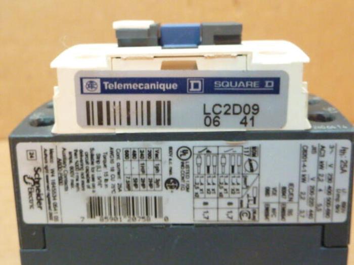 Used TELEMECANIQUE Contactor LC1D09BD #31700