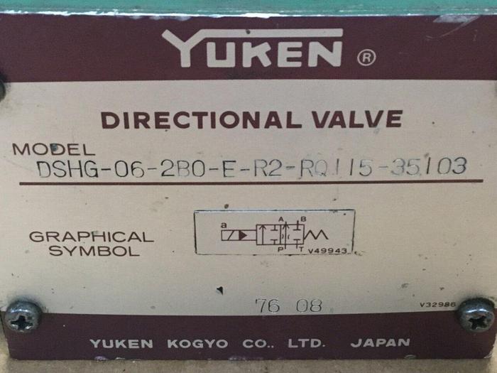 Used YUKEN Directional Valve DSHG-06-2B0-E-R2-RQ115-35103 #102965