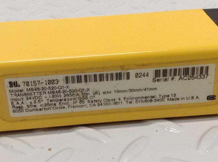 Used STI Light Curtain Transmitter MS46-20-520-Q1-X #87883