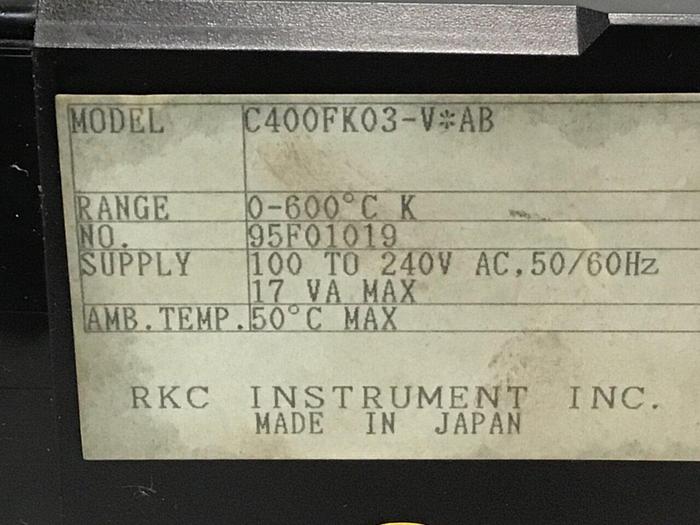 Used RKC Temperature Control REX-C400FK03VAB #96634