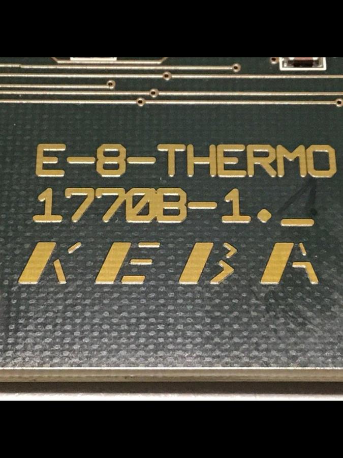 Used KEBA / Engel Circuit Board E-8-THERMO 1770B-1 #113557