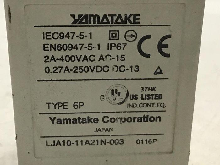 Used YAMATAKE Limit Switch LJA10-11A21N-003 #121732