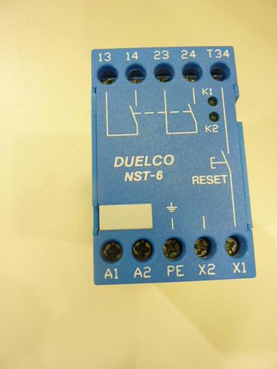 Used DUELCO Safety Relay NST-6 #43114