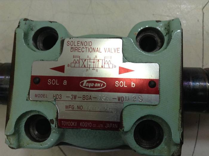 Used TOYOOKI KOGYO Solenoid Directional Valve HD3-3W-BGA-03A-WDD2S #87062