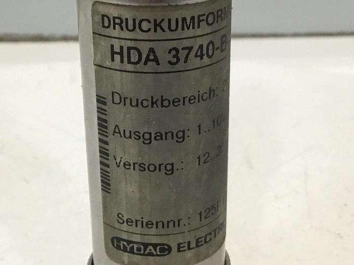 Used HYDAC Pressure Transducer HDA3740-B-250-125 #126597
