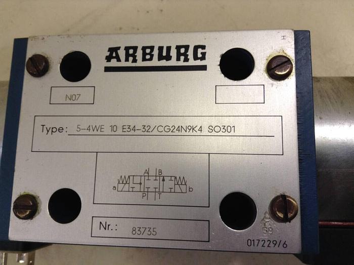 Used ARBURG Hydraulic Valve 54WE10E3432/CG24N9K4SO301 Used