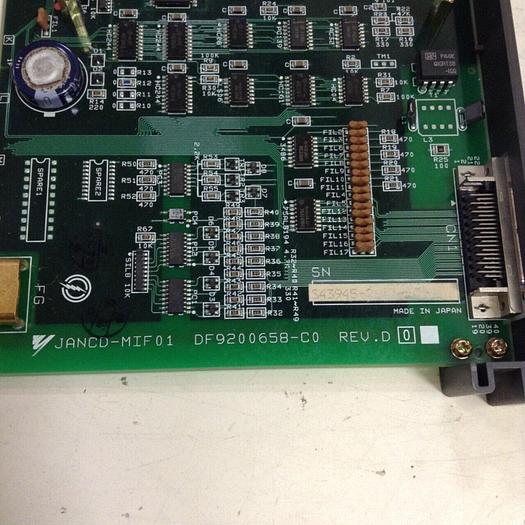 Used YASKAWA Circuit Board JANCD-MIF01 REV D #76695