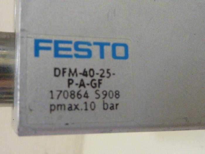Used FESTO Pneumatic Cylinder DFM-40-25-P-A-GF #57362