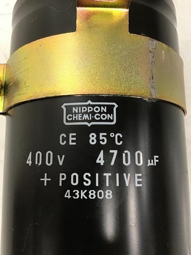 Used NIPPON CHEMICON Capacitor 43K808 #119117