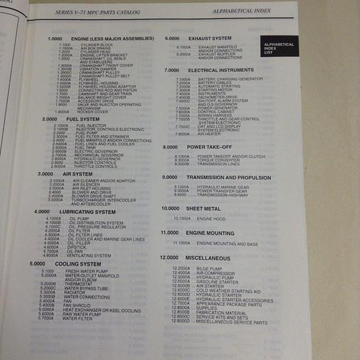 Used DETROIT DIESEL Parts Catalog CATALOG907 #70907