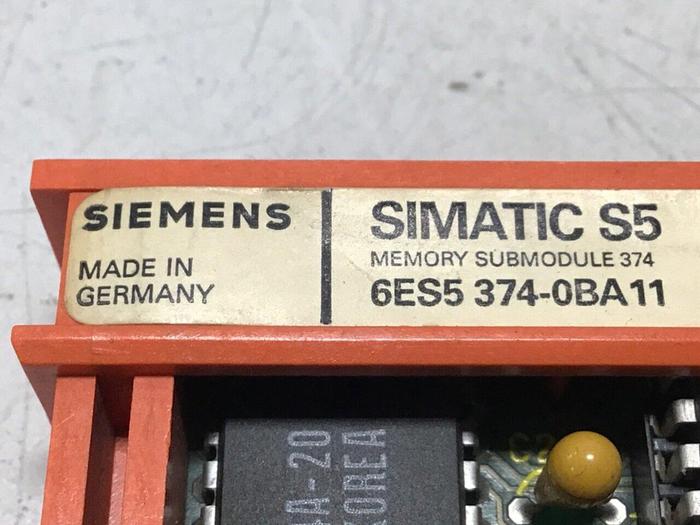 Used SIEMENS / VAN DORN SIMATIC S5 Memory 6ES5 374-0BA11 #112236