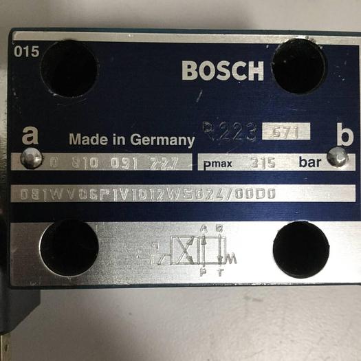 Used BOSCH Directional Valve 0 810 091 227 #91260
