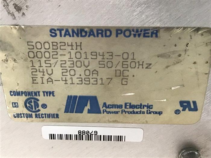 Used ACME ELECTRIC Power Supply 500B24H Used