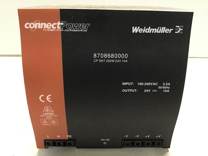 Used WEIDMULLER Power Supply 8708680000 #115061