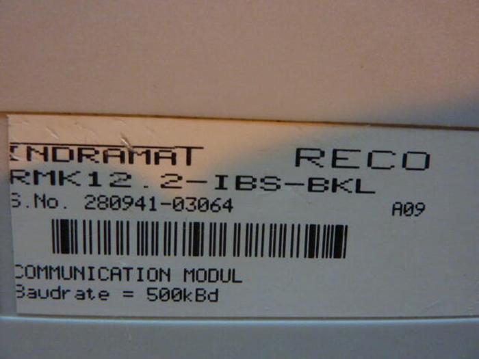 Used REXROTH INDRAMAT Communication Module RMK12.2-IBS-BKL Used