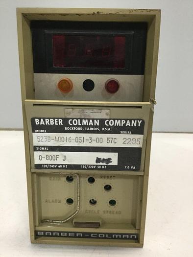 Used BARBER COLMAN Temperature Controller 523B-40016-051-3-00 57C #109145