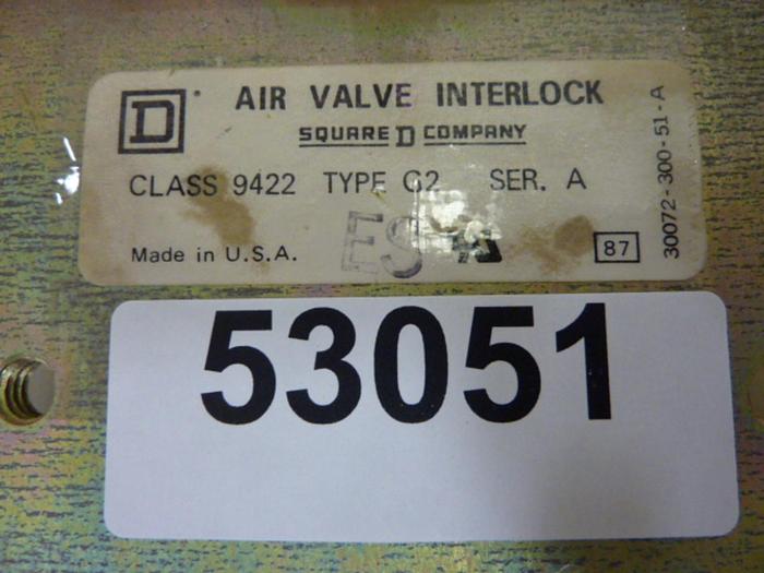 SQUARE D Disconnect Switch Backplate 9422 G2 #53051